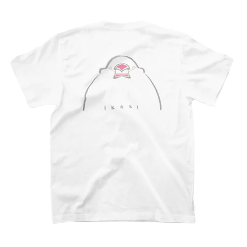 怒り文鳥ver.白 スタンダードTシャツ