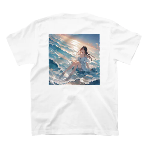 美しい海　女性との出会い スタンダードTシャツ