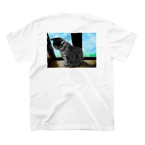 Cats ＆ Window Regular Fit T-Shirt