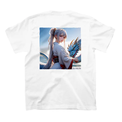 白髪和服美女シリーズ0002 Regular Fit T-Shirt