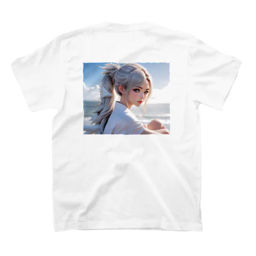 白髪和服美女シリーズ 0004 Regular Fit T-Shirt