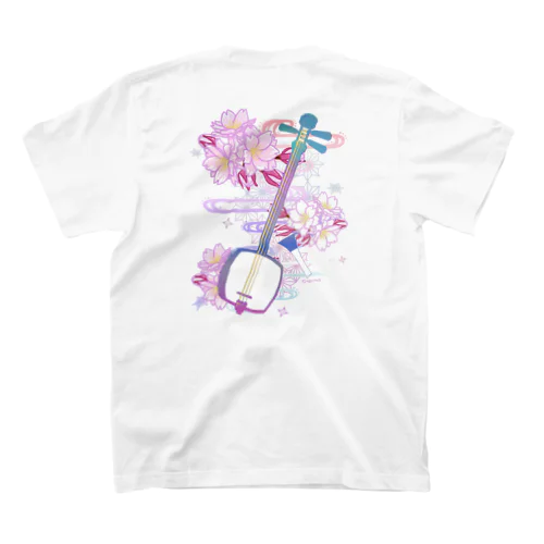 三味線 -雪月花- 【桜】 スタンダードTシャツ