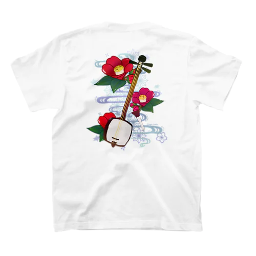 三味線 -雪月花- 【椿】 スタンダードTシャツ