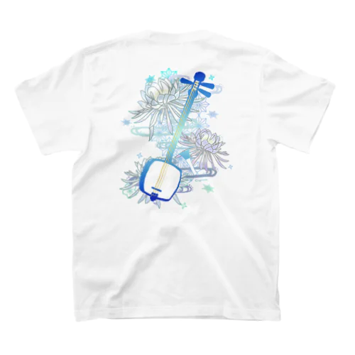 三味線 -雪月花-【月下美人】 Regular Fit T-Shirt