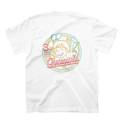 WHITE系アイテムネオンデザイン スタンダードTシャツ