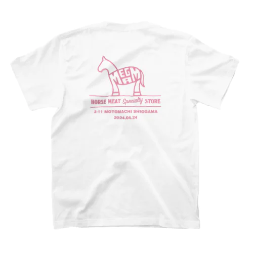 馬神 HORSE MARK2 Pink/Black Print スタンダードTシャツ