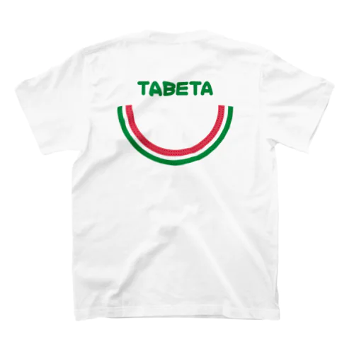 SUIKA スイカ　TABETA　両面プリント Regular Fit T-Shirt