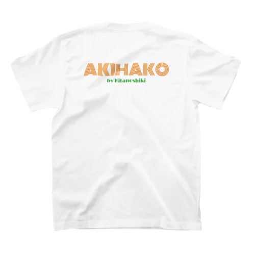 AKIHAKOロゴオレンジバックプリント Regular Fit T-Shirt