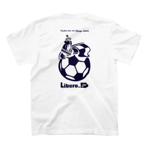 LIbero_orso くまさん（背面プリント+胸ワンポイント） スタンダードTシャツ