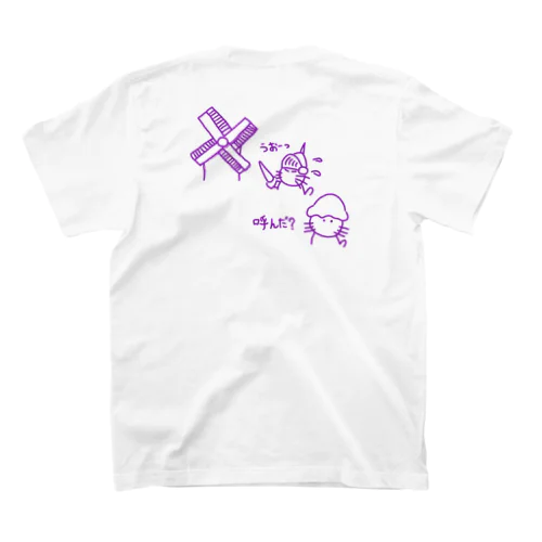 ドンキ猫(紫) スタンダードTシャツ