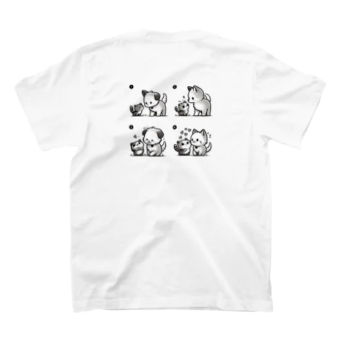 いぬさんとねこさん Regular Fit T-Shirt