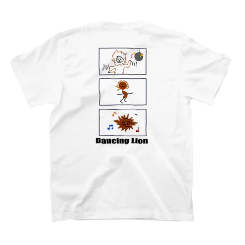 踊るライオン Regular Fit T-Shirt