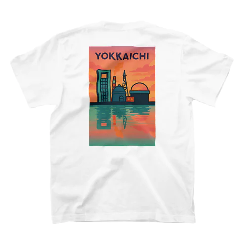 YOKKAICHI縦長 〜夕焼けとミントの余韻〜 Regular Fit T-Shirt
