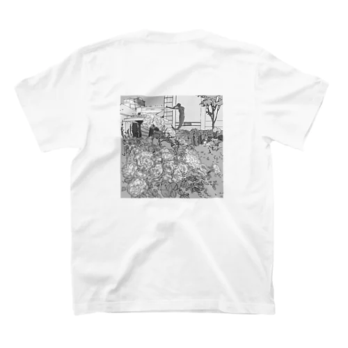 人魚像と薔薇 Regular Fit T-Shirt