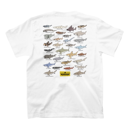 Sharks30(color)1.1 バックプリント Regular Fit T-Shirt
