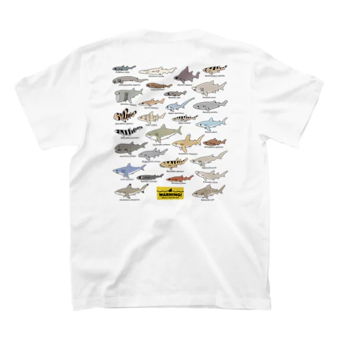 Sharks30(color)1.1 バックプリント スタンダードTシャツ