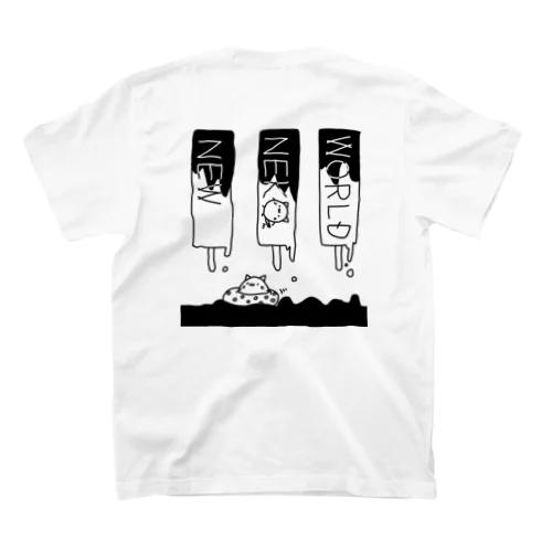 NEW NEKO WORLD （夏ver）Tシャツ【バックプリントのみ】 Regular Fit T-Shirt