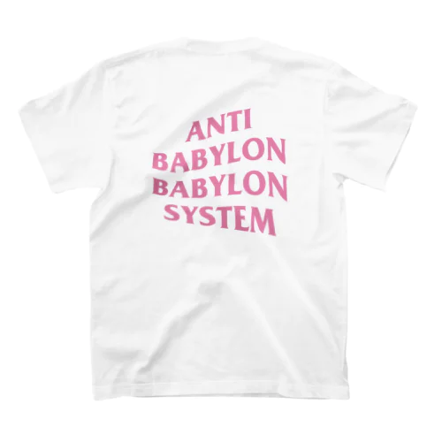 ANTI BABYLON BABYLON SYSTEM - PINK スタンダードTシャツ