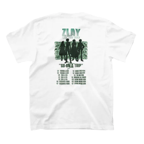 GO女TRIP TOUR（前後）GREEN スタンダードTシャツ