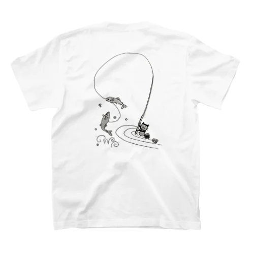 釣りするおかっぱちゃん Regular Fit T-Shirt