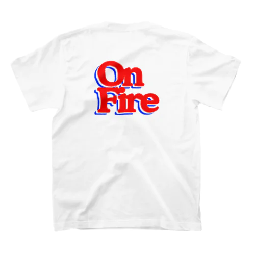 The World's On Fire 3色シャツ バックプリント有り Regular Fit T-Shirt