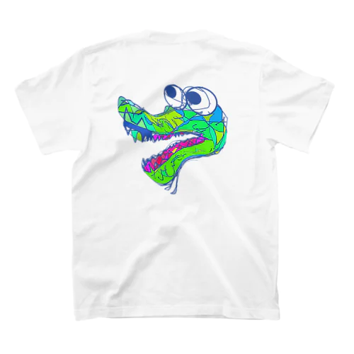 よだれワニ🐊(くり抜き) スタンダードTシャツ