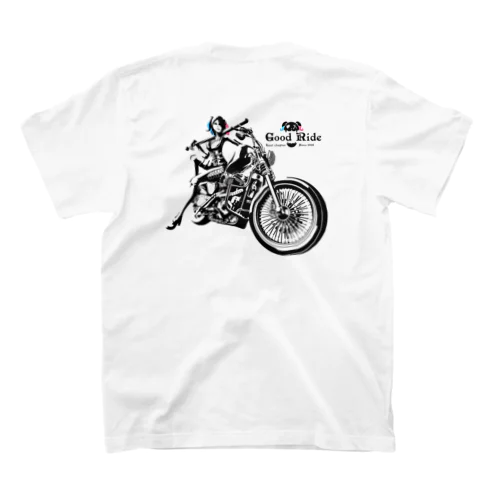 バイカーガール 【Good Ride】 Regular Fit T-Shirt