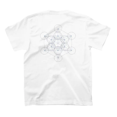 シンプル　「Metatron’s Cube」 Regular Fit T-Shirt