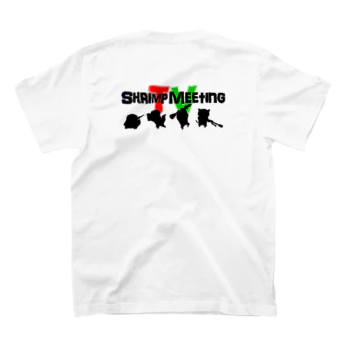 Shrimp project【公式ロゴ：シルエット背面】 Regular Fit T-Shirt