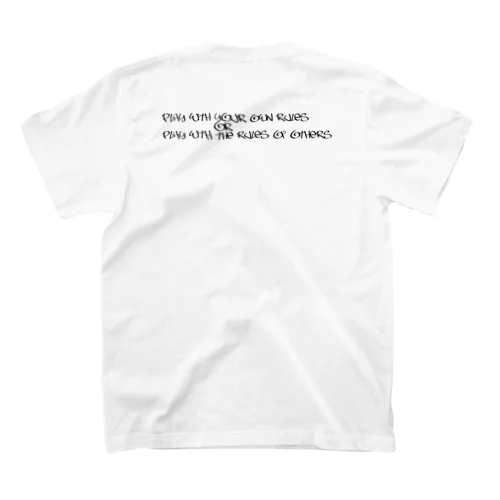 PLAY WITH YOUR OWN EYES OR PLAY WTH THE RULES Regular Fit T-Shirt