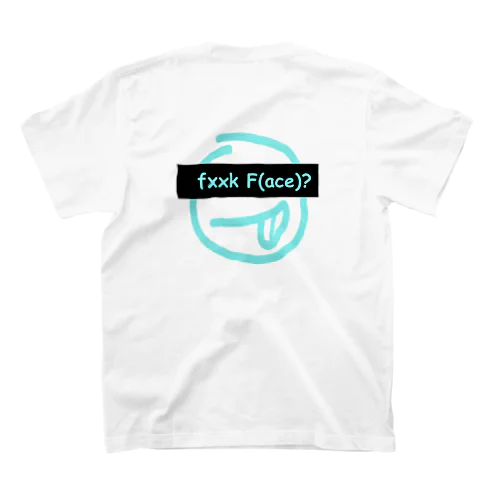 fack F(ace)？ バックロゴtee Regular Fit T-Shirt