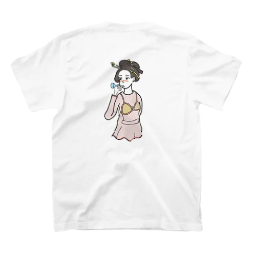 うきよ 「ポッピンを吹く娘」  Regular Fit T-Shirt