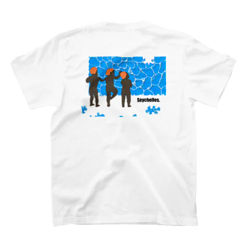 青い海で作る優雅なパズル Regular Fit T-Shirt