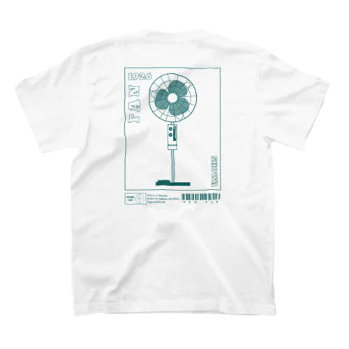 FAN　扇風機　両面プリント スタンダードTシャツ