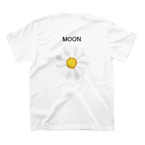 MOON お花Tシャツ背面ver Regular Fit T-Shirt