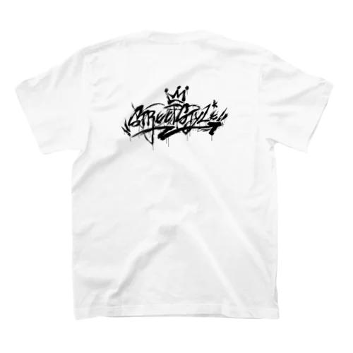 Street Style プリント黒  スタンダードTシャツ