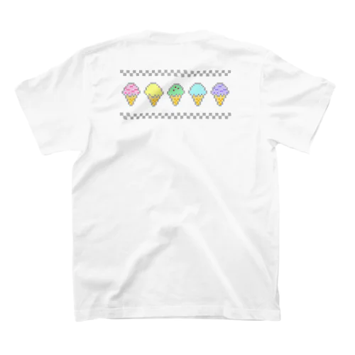 【両面プリント】8bit★ice cream shop game Regular Fit T-Shirt