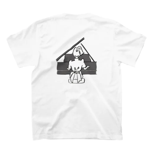 さらり画（名言ロゴT（ピアノ）） スタンダードTシャツ