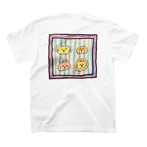 ねこうさぎくまらいおん スタンダードTシャツ