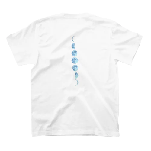 【青】シアンとおそろい！月の満ち欠け Regular Fit T-Shirt