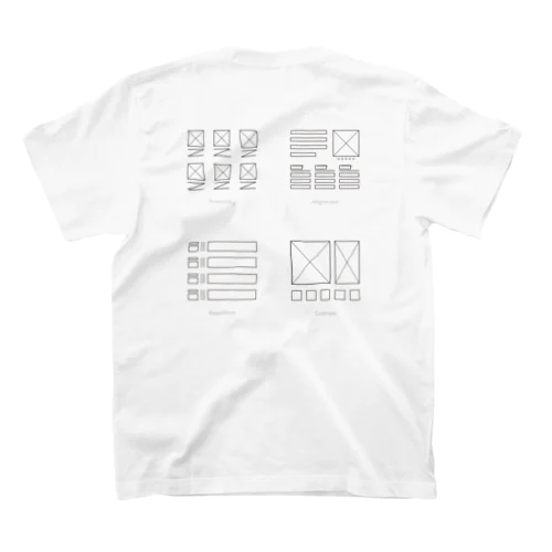 デザインの4大原則 4DesignPrinciples　文字あり スタンダードTシャツ