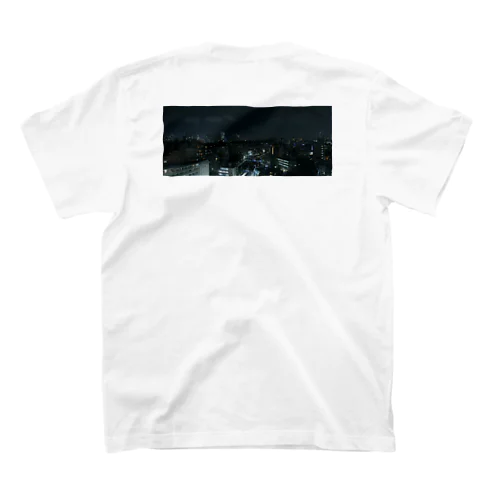 TENRIVER_FILM　応援グッズ　夜の街　背面プリント　前面ロゴ スタンダードTシャツ