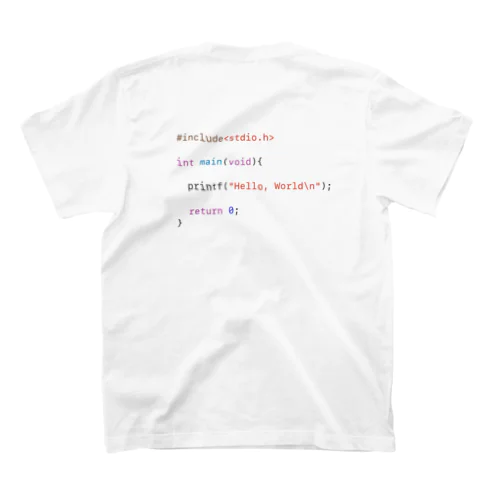 C言語　~はじめの一句~ スタンダードTシャツ