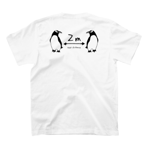 ジェンツーペンギン好きのためのソーシャルディスタンス　AW/1C Regular Fit T-Shirt