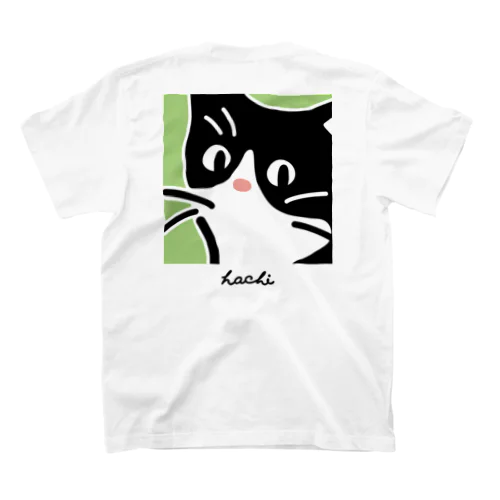 ハチワレ猫　ハチ BOXキミドリ Regular Fit T-Shirt
