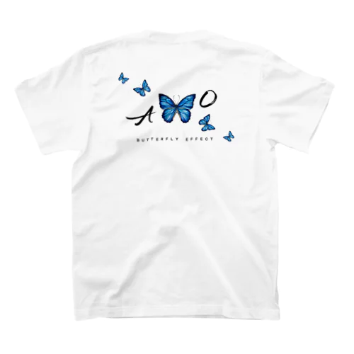 青い蝶　BUTTERFLY  EFFECT スタンダードTシャツ