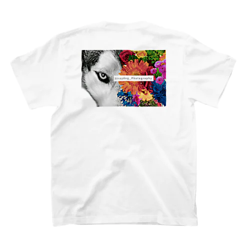 S.DOG flower Regular Fit T-Shirt