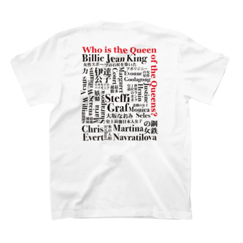 7.TENNIS JUNKYロゴTシャツ Who is the Queen1 Regular Fit T-Shirt