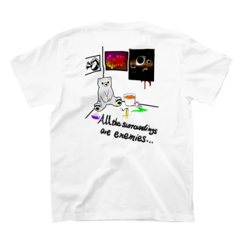 シロクマとペンキ Regular Fit T-Shirt