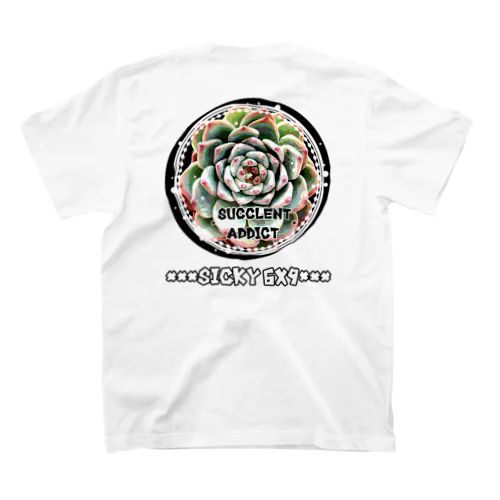 【Succlent  addict 】多肉植物中毒 スタンダードTシャツ